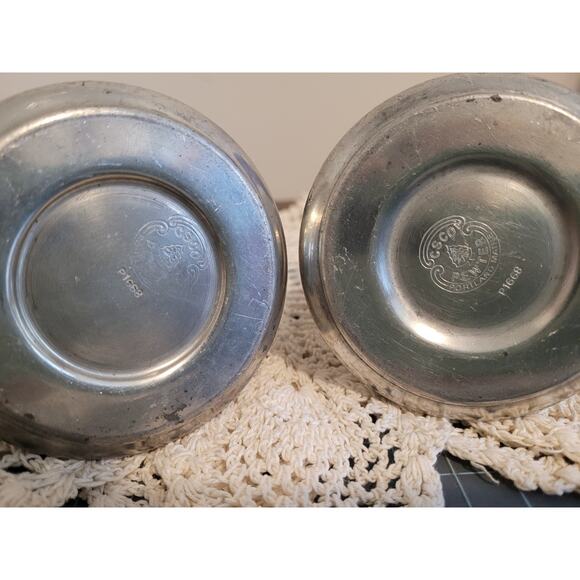 CSCO pewter P1668 cream and sugar - Picture 4 of 5